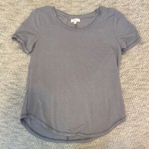 A Loves A Blue & White Striped Short Sleeve Scoop Neck Tee Top Women’s Medium